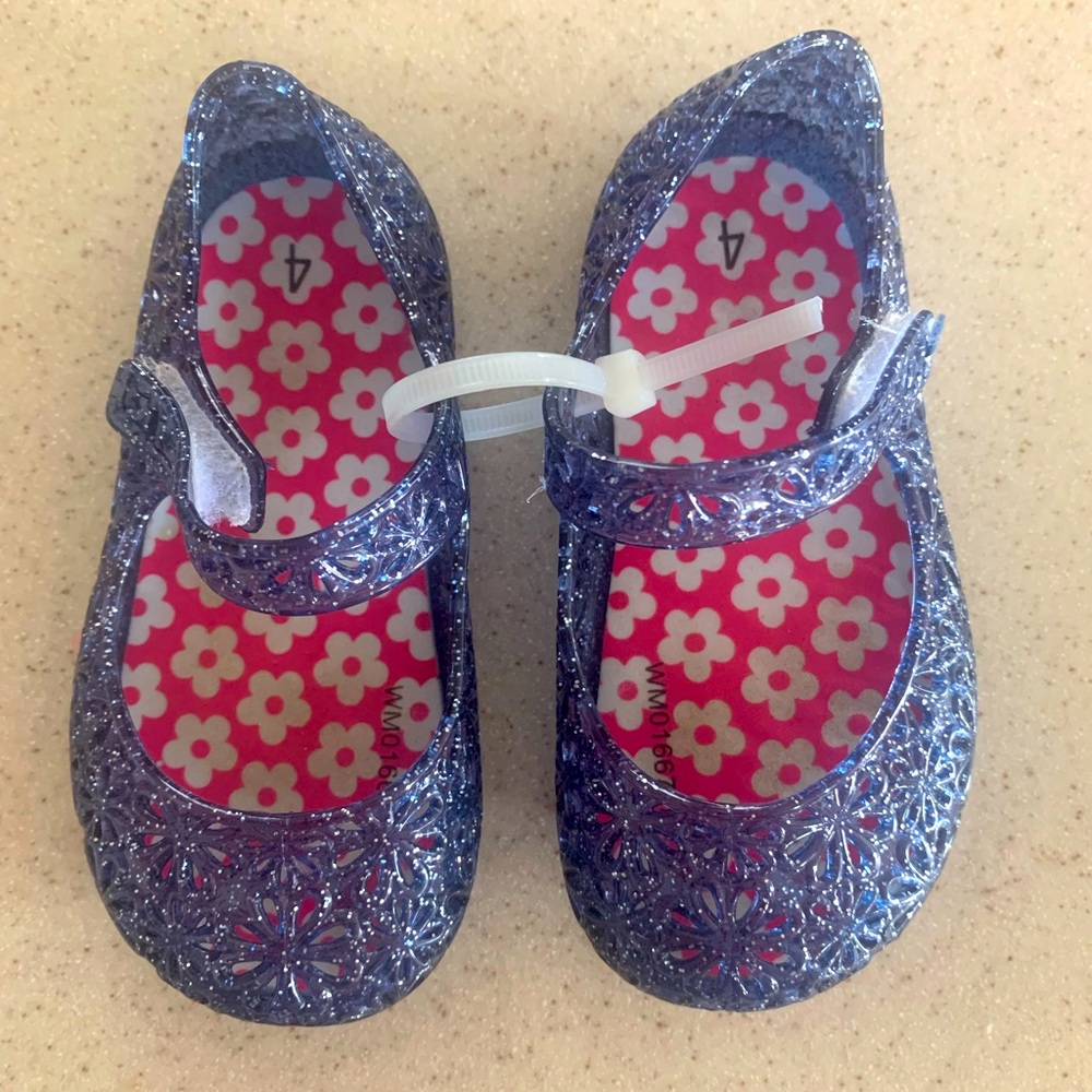 Sandals, Size 4, Blue